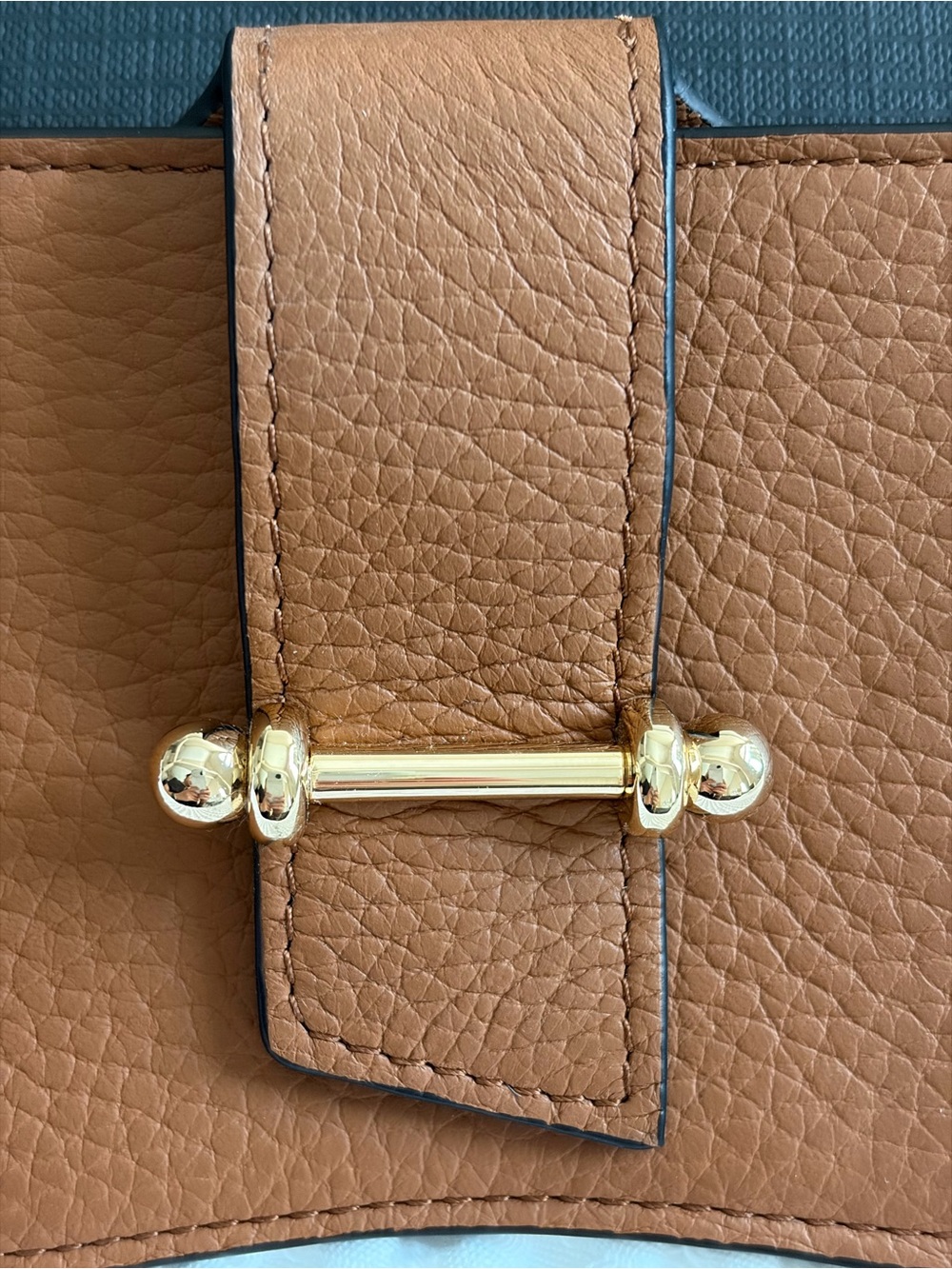 Strathberry Multrees Sunglasses Case Tan Leather Os Mint Euc Retail $180 View 6